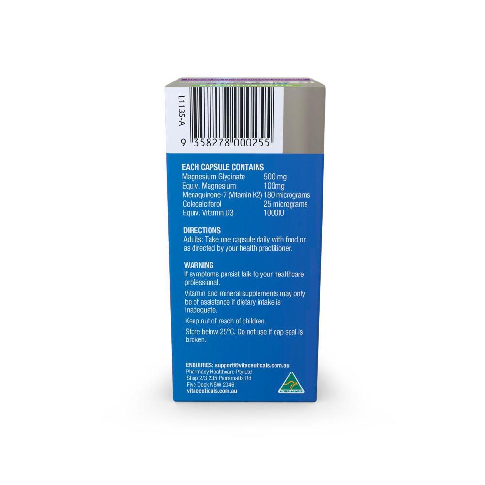 Vitaceuticals Mag Zorb D3+k2 - 60 Pack