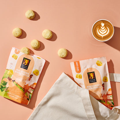 Byron Bay Cookies Macadmia Shortbread Bites 100g