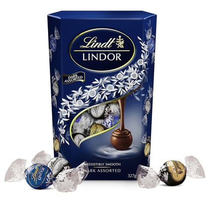 Lindt Lindor Dark Assorted Chocolate Box 327g