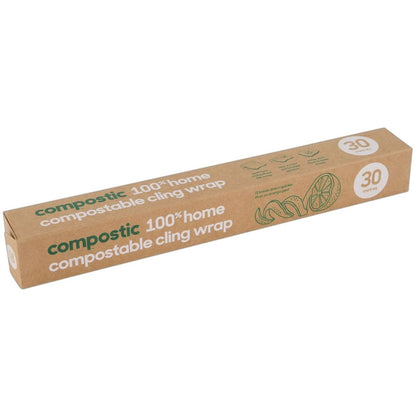 Compostic 100% Home Compostable Cling Wrap 30m Each