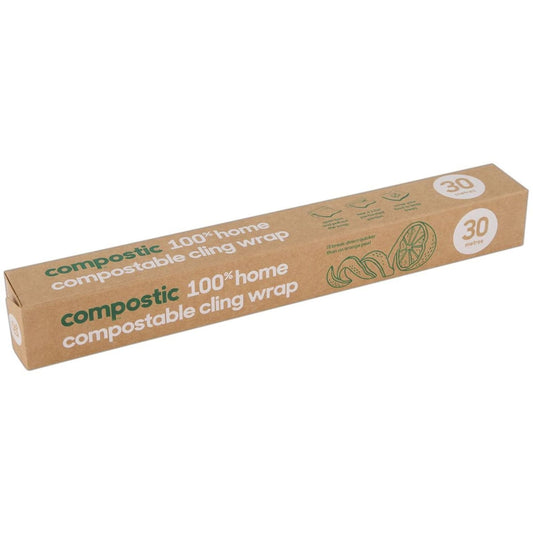 Compostic 100% Home Compostable Cling Wrap 30m Each