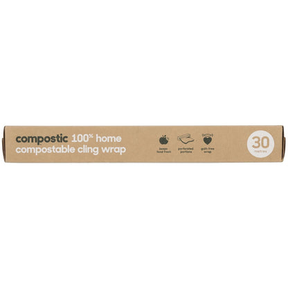 Compostic 100% Home Compostable Cling Wrap 30m Each