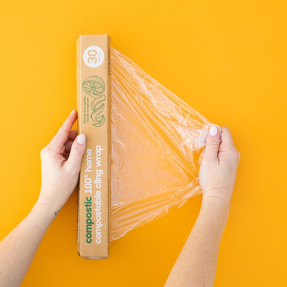 Compostic 100% Home Compostable Cling Wrap 30m Each