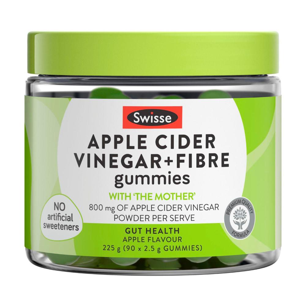 Swisse Adult Gummies Apple Cider Vinegar & Fibre - 90 Pack