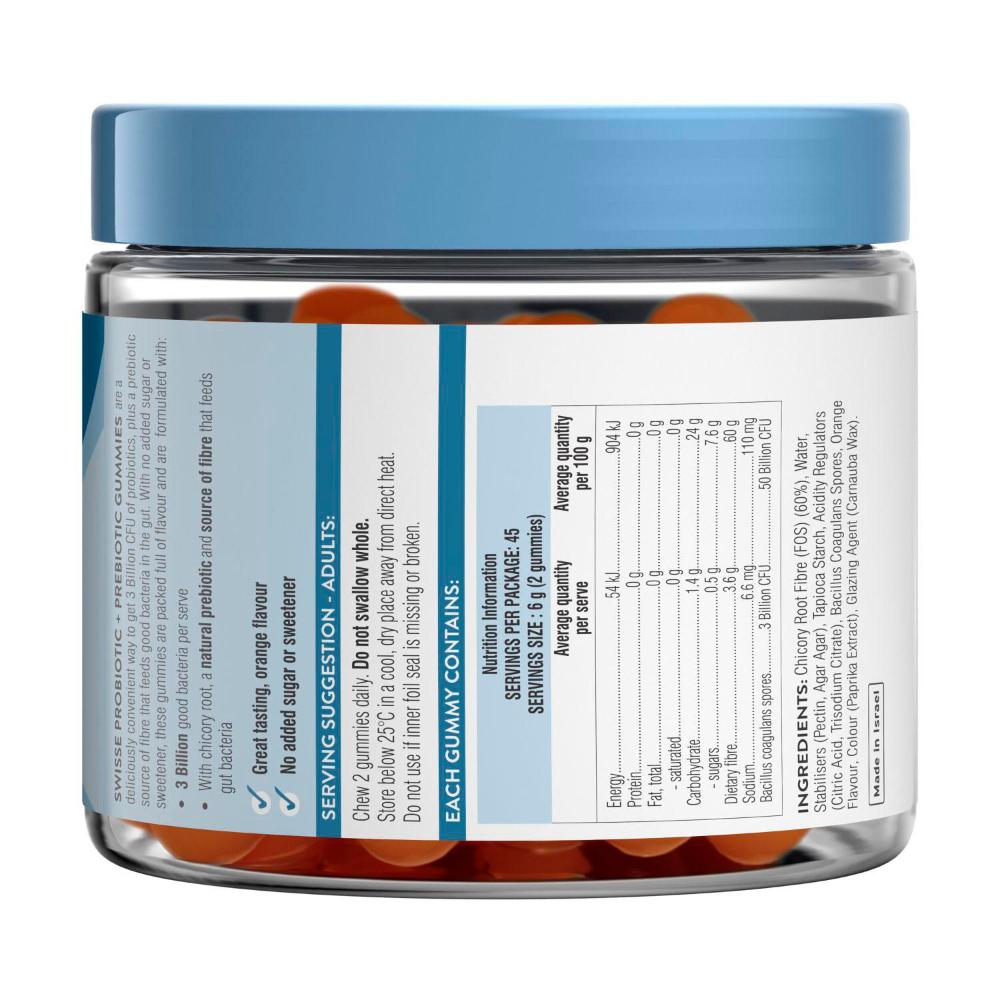 Swisse Adult Gummies Prebiotic + Probiotic - 90 Pack