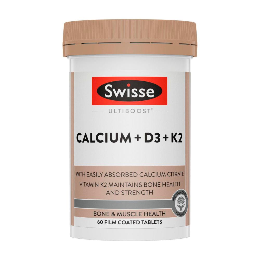 Swisse Ub Calcium + D3 + K2 - 60 Pack