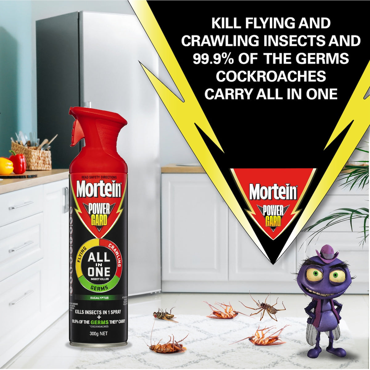 Mortein Powergard All-in-one Multi-insect Killer Eucalyptus 300g
