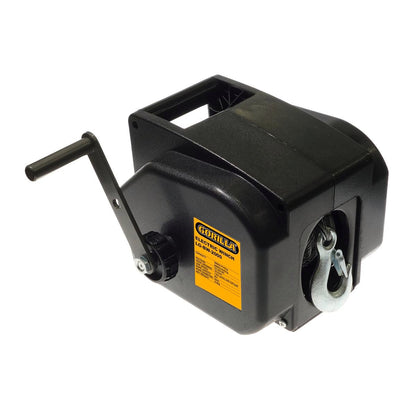 Gorilla 12V Electric Winch - 500kg Capacity - 9m Wire Rope - Black