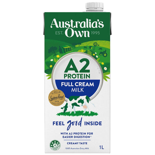 Australias Own A2 Protein Full Cream Uht Milk 1l