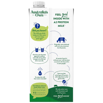 Australias Own A2 Protein Full Cream Uht Milk 1l