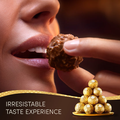 Ferrero Rocher Chocolate Gold Cube Tin 18 Pack
