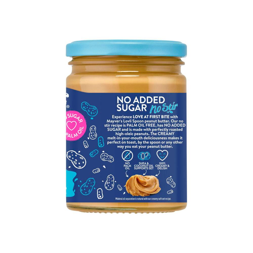 Mayver's Lovli Spoon No Sugar No Stir Smooth Peanut Butter - 325g