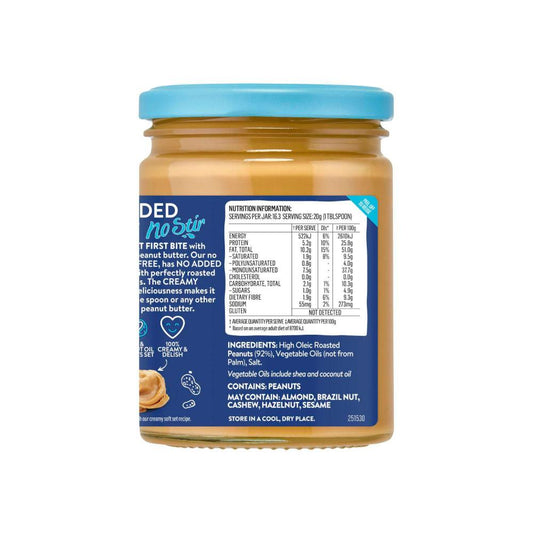 Mayver's Lovli Spoon No Sugar No Stir Smooth Peanut Butter - 325g