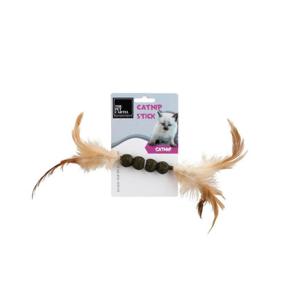 The Pet Cartel Catnip Stick Balls With Feather Inetractive Play Cat Toy - 1 Pack