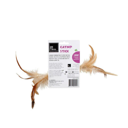 The Pet Cartel Catnip Stick Balls With Feather Inetractive Play Cat Toy - 1 Pack