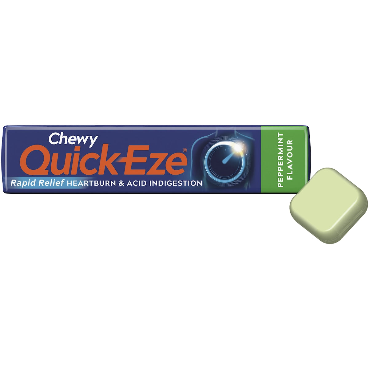 Quick-eze Antacids Peppermint Chewy 8 Pack