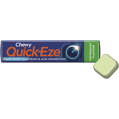 Quick-eze Antacids Peppermint Chewy 8 Pack