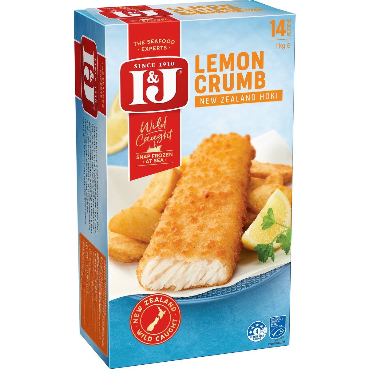 I&j New Zealand Hoki Fish Lemon Crumb 1kg