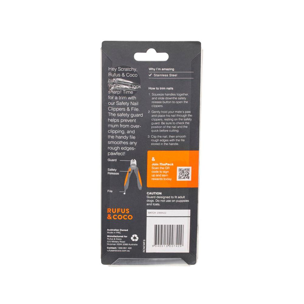 Rufus & Coco Safety Nail ippers File - 1 Pack