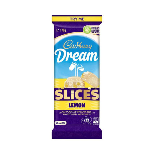 Cadbury Dream Lemon Slice Block Chocolate - 170g