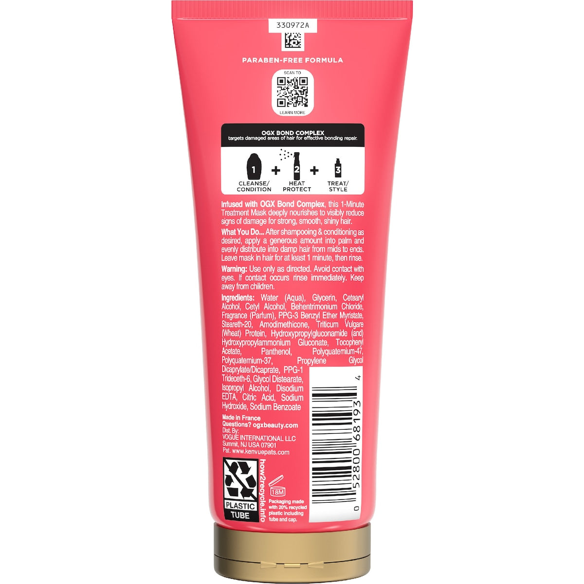 Ogx Bond Protein Repair 1 Minute Treatment Mask 200ml