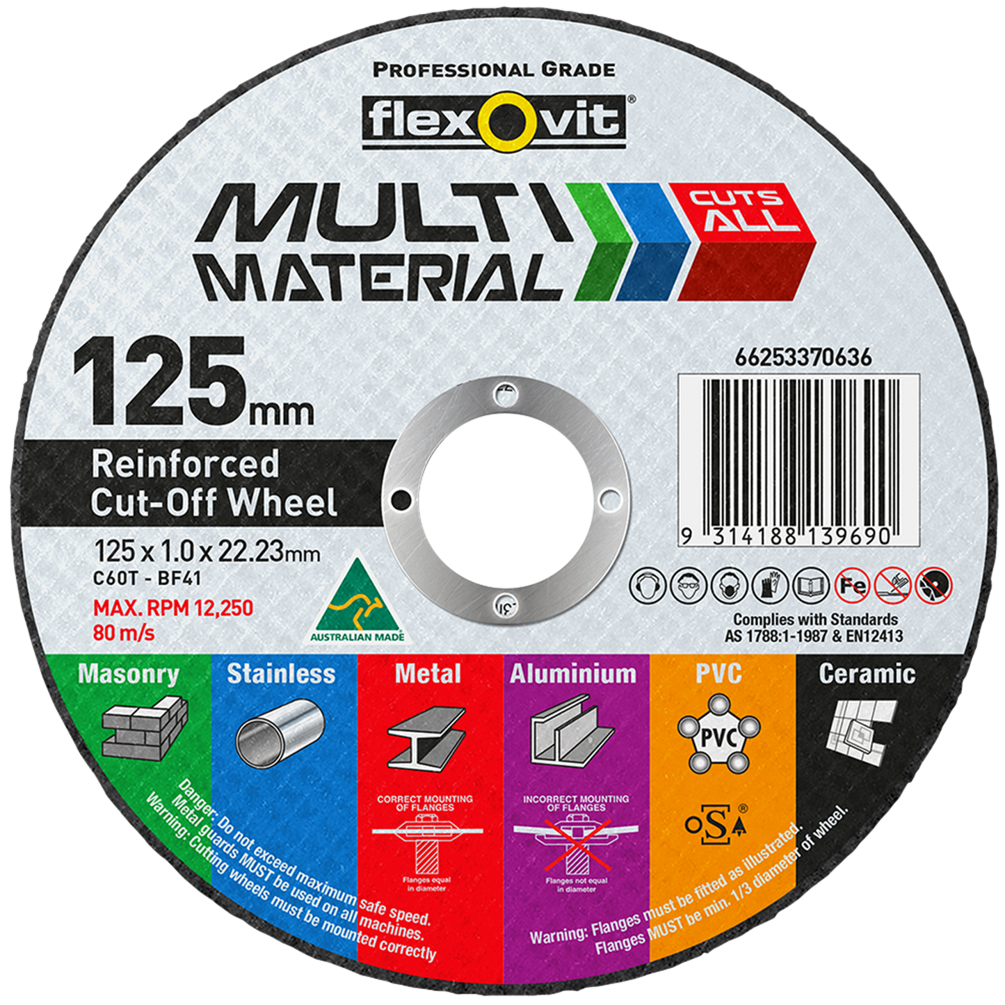 Flexovit Cut Off Wheel - 125mm