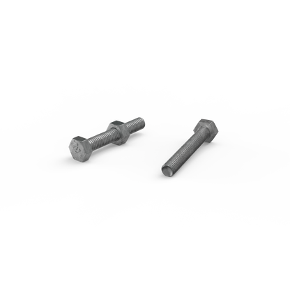 Zenith M6 x 40mm - Hot Dip Galvanised Hex Head Bolts & Nuts