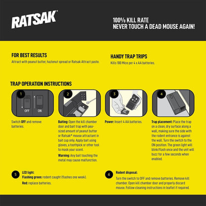 Ratsak Electronic Mouse Trap