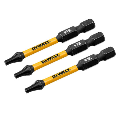 Dewalt Flextorq Screwdriver Bit - 57mm TX15 - 3 Pack