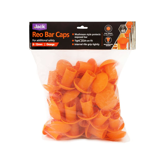 Jack Reo Bar Caps - 8-12mm - 40 Pack