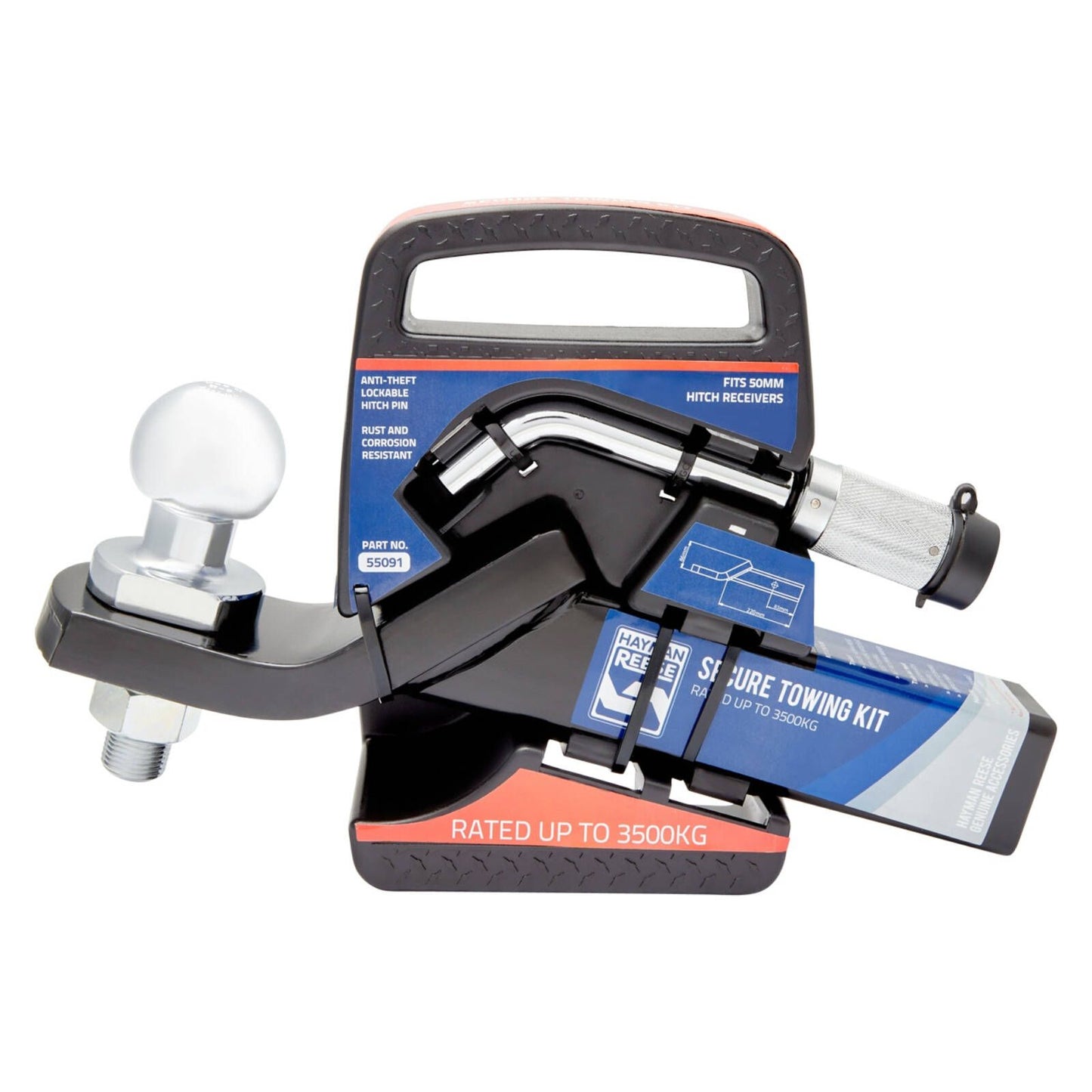 Hayman Reese Tow Ball Mount Security Kit - 55091 - 50mm
