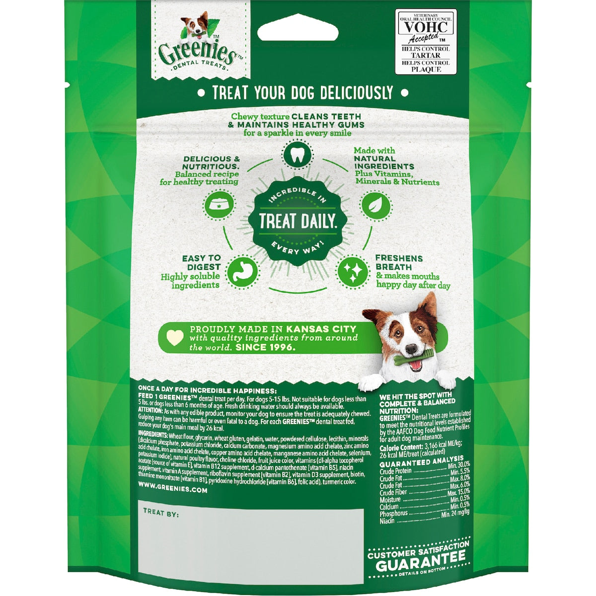 Greenies Canine Dental Dog Treats Original Teenie 22 Chews 170g