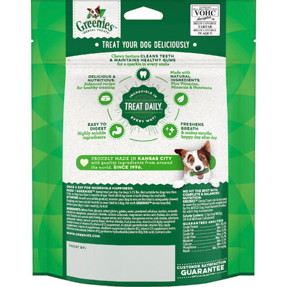 Greenies Canine Dental Dog Treats Original Teenie 22 Chews 170g