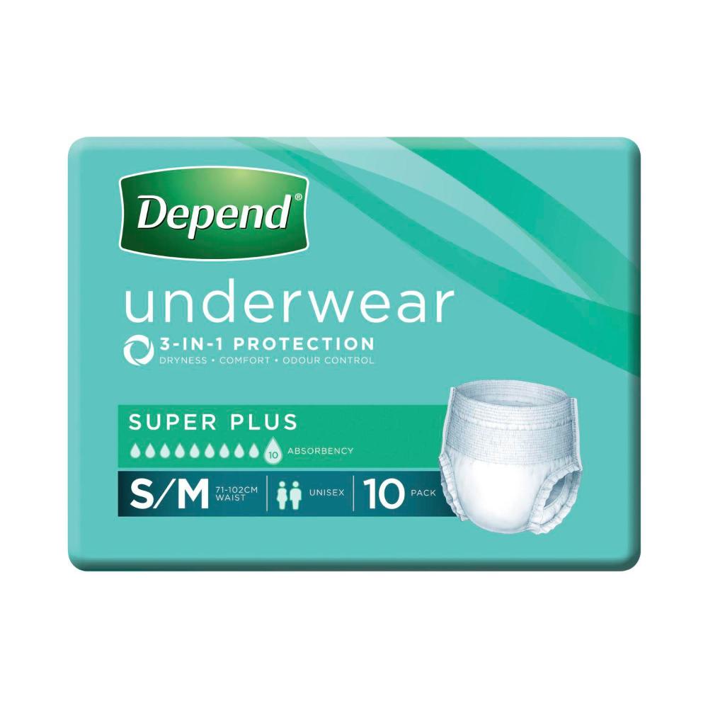 Depend Underwear Super Plus Small/medium - 10 Pack