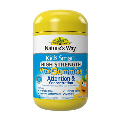 Nature's Way Kids Gummies Attention & Concentration - 40 Pack