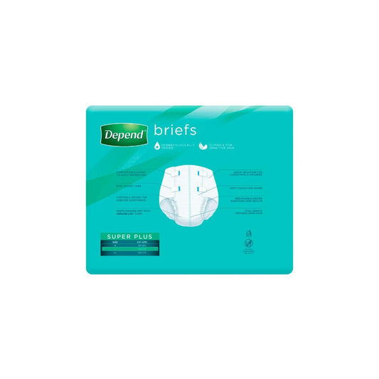 Depend Brief Super Plus Large - 15 Pack