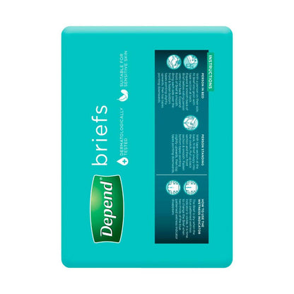 Depend Brief Super Plus Medium - 15 Pack