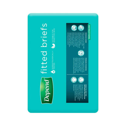 Depend Fitted Brief Medium Size - 10 Pack