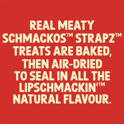Schmackos Strapz Liver Dog Treats 200g