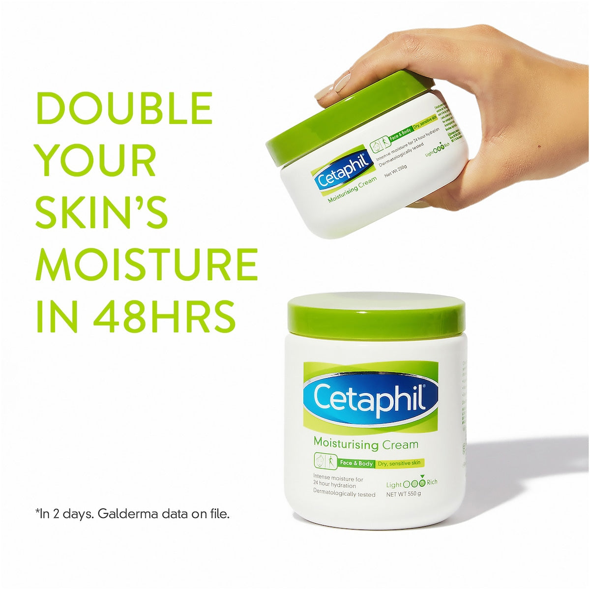 Cetaphil Moisturising Cream For Face & Body 550g