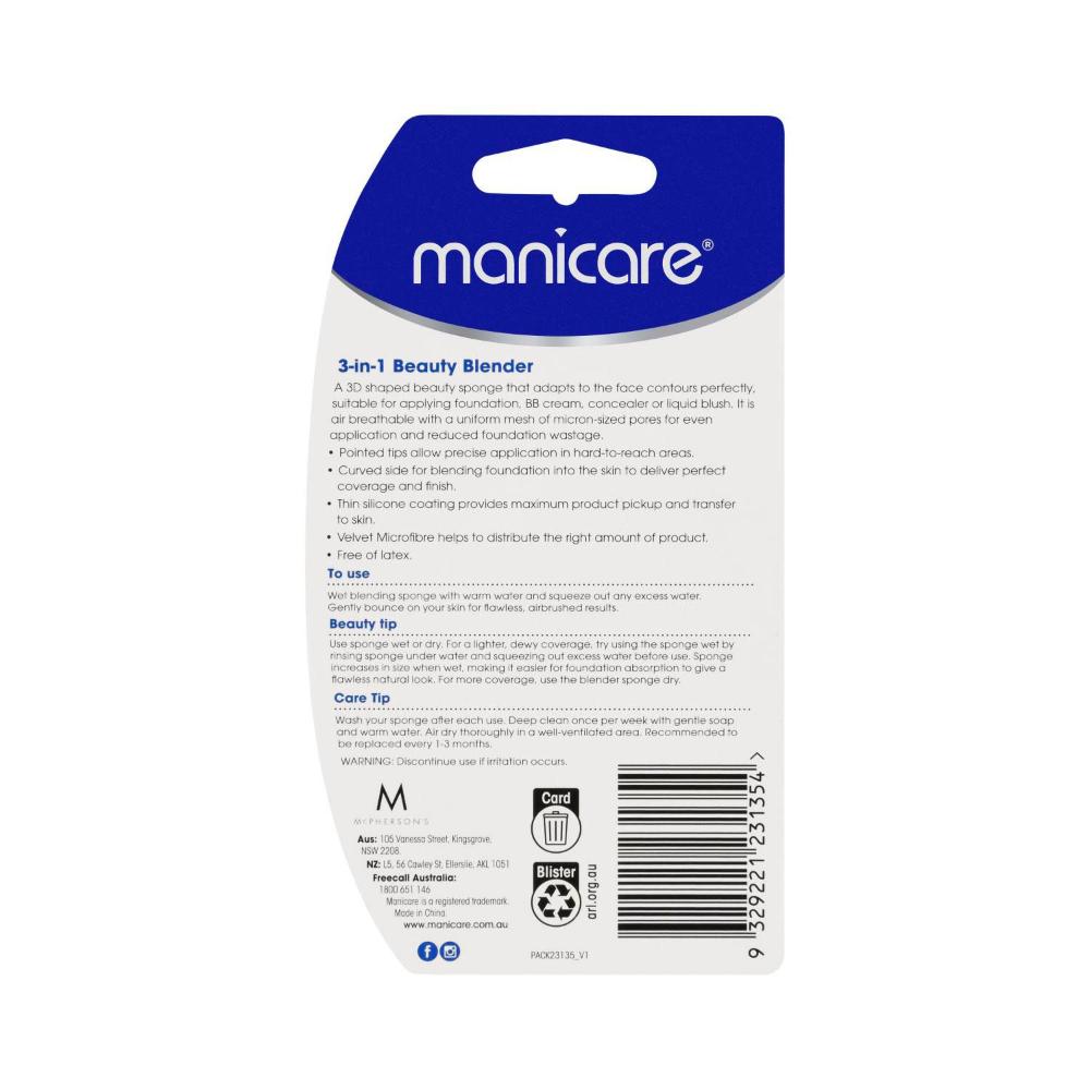 Manicare 3-in-1 Beauty Blender - 1 Each