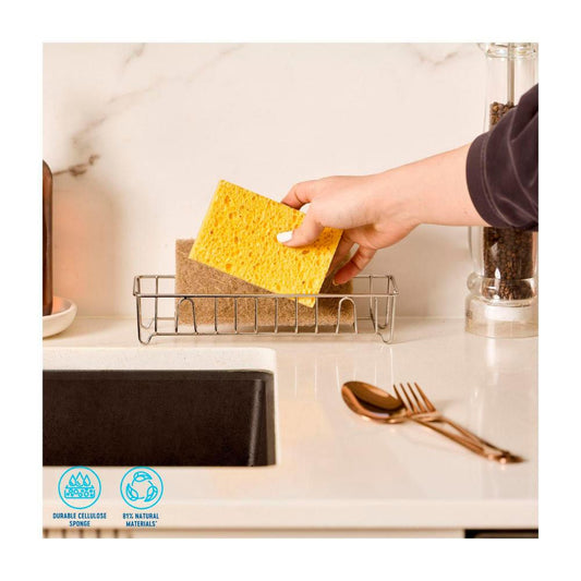 Oates Earthly Non-scratch Sponge Scourer - 2 Pack