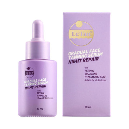 Le Tan Gradual Face Tanning Night Repair Serum - 30mL