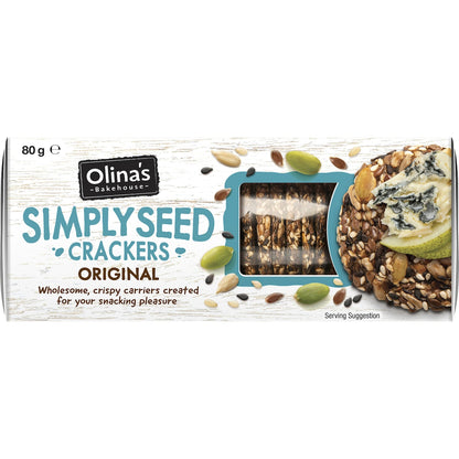 Olinas Bakehouse Seeded Crackers Original 80g