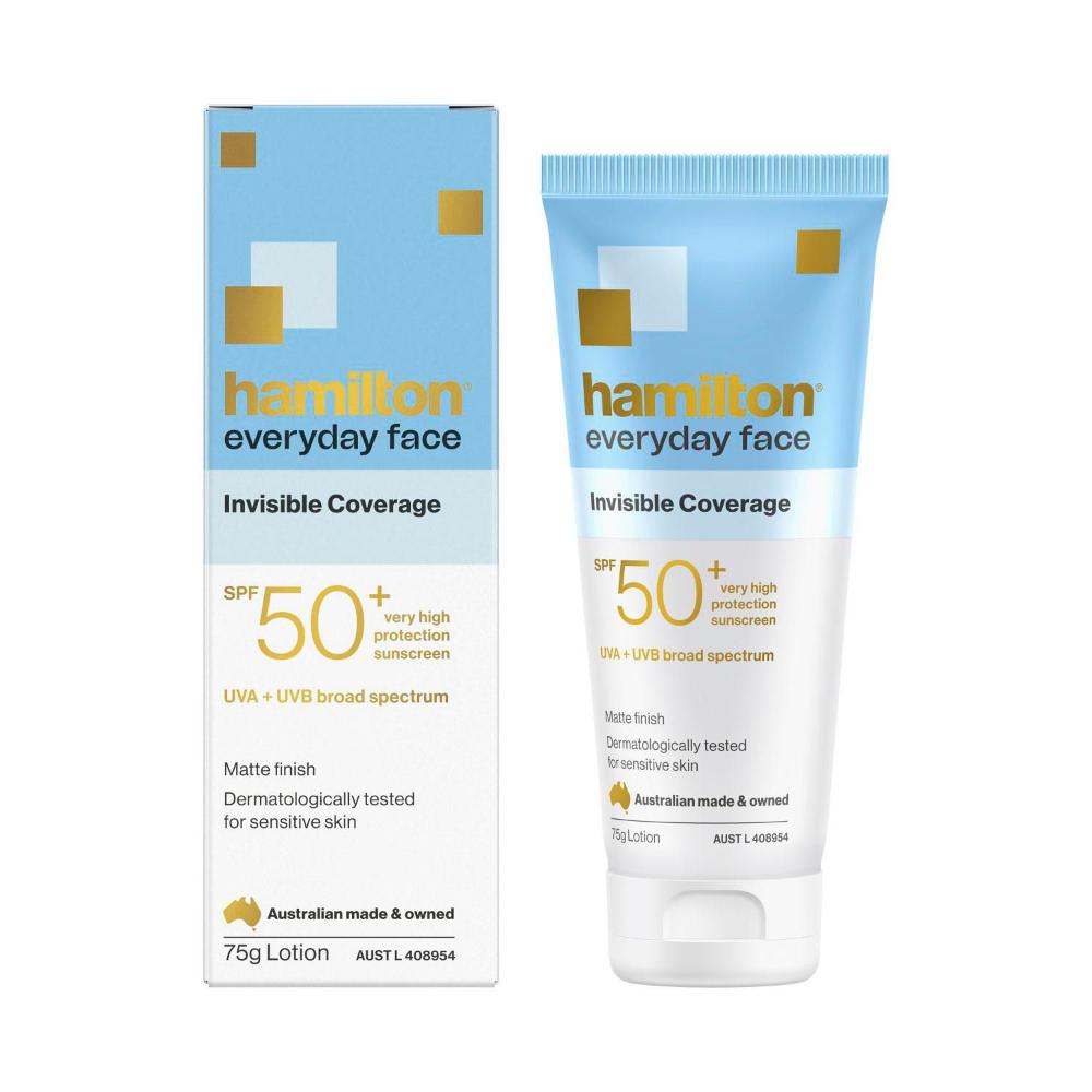 Hamilton Everyday Face Invisible Sunscreen SPF 50+ - 75g