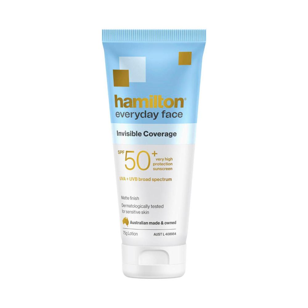 Hamilton Everyday Face Invisible Sunscreen SPF 50+ - 75g