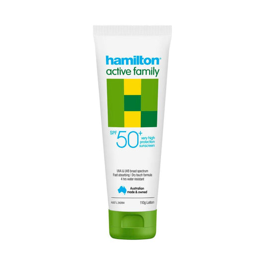 Hamilton Active Family Sunscreen SPF 50+ - 110g