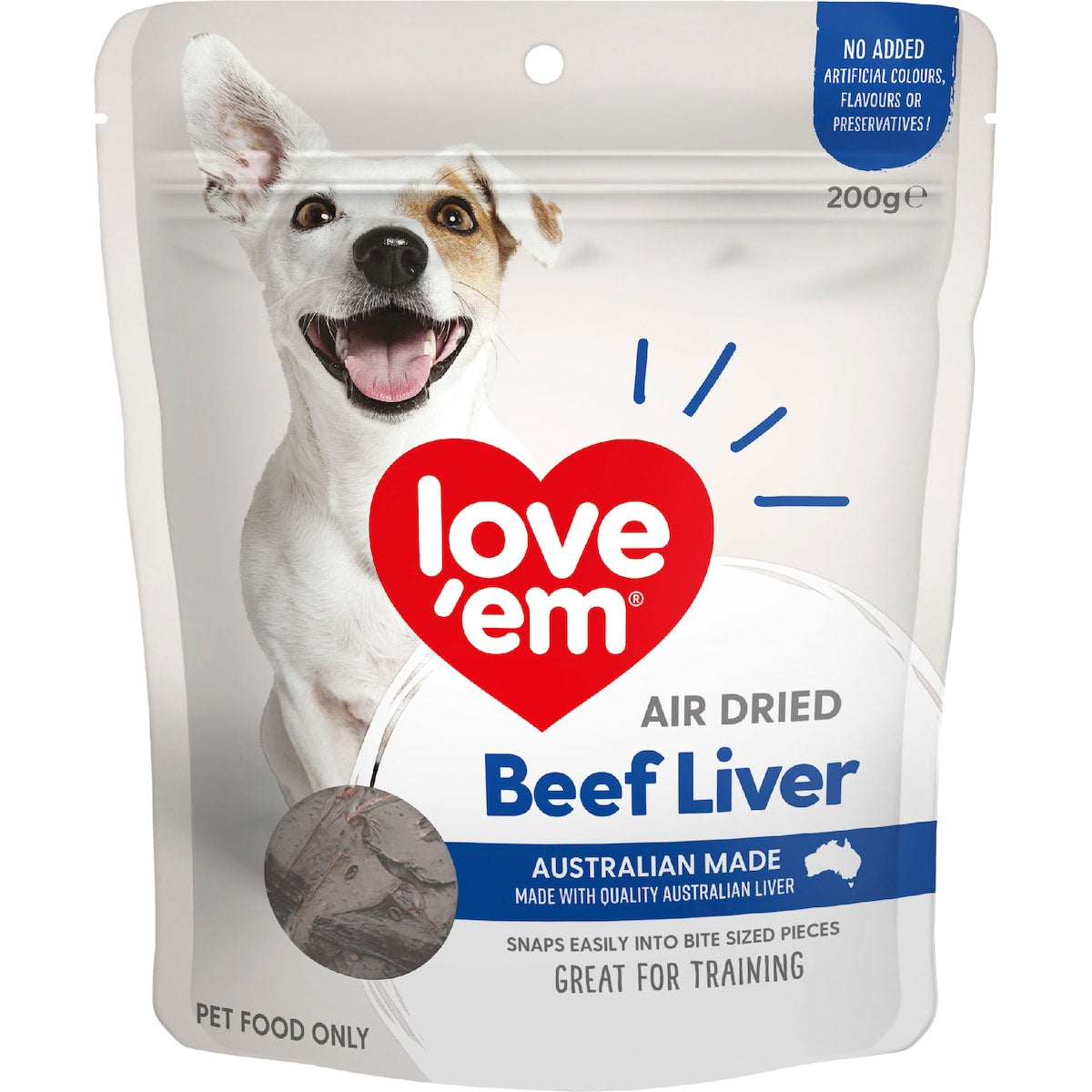 Loveem Dog Treats Beef Liver 200g