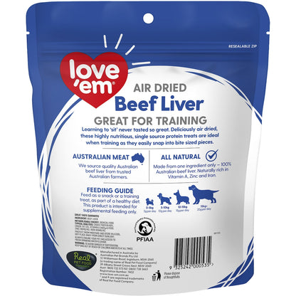 Loveem Dog Treats Beef Liver 200g