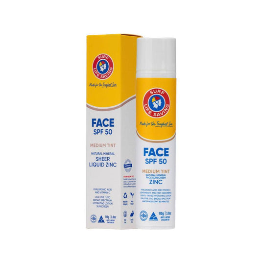 Surf Life Natural Mineral Zinc Face Medium Tint Spf50+ - 110g